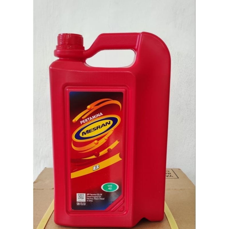Oli Mesran B Pertamina SAE 40 5Liter (1galon)