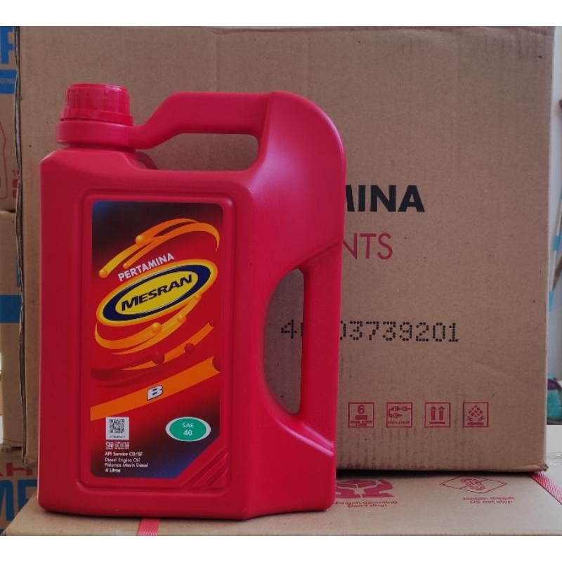 Oli Mesran B Pertamina SAE 40 4Liter (1dus)