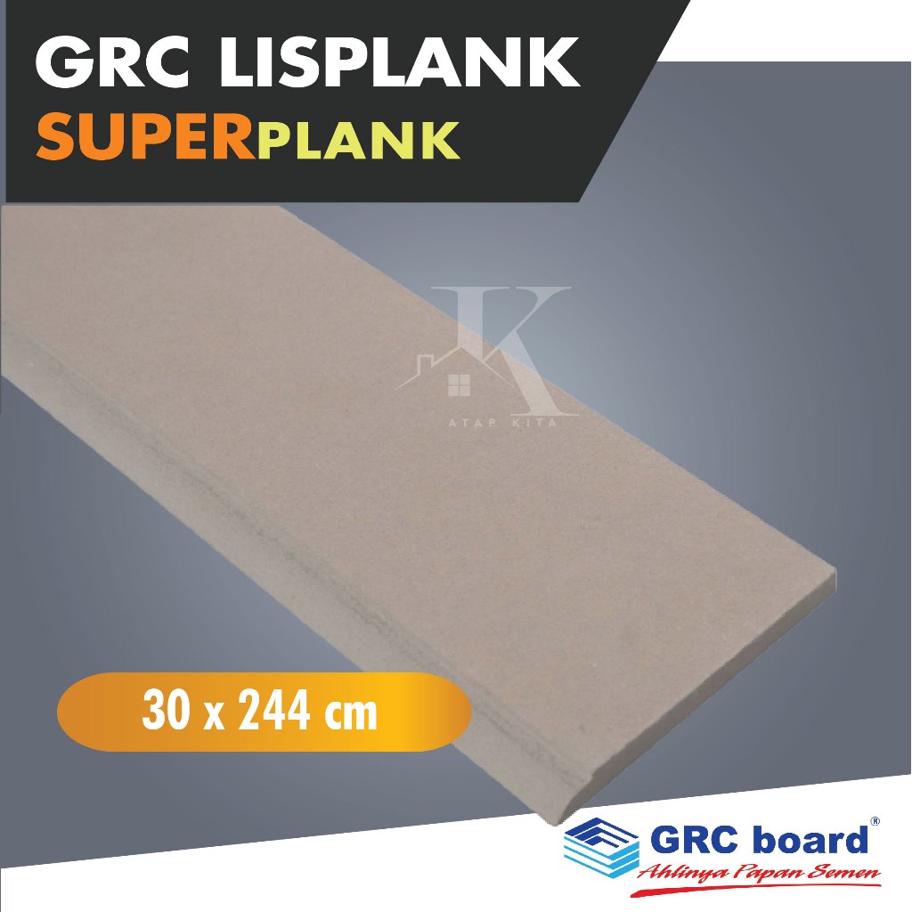 Lisplank Grc 30cm Bavel / Super Plank Polos / Lis Plank Grc