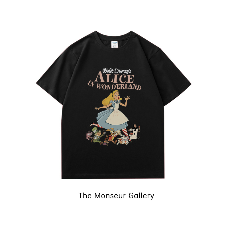 The Monseur Gallery T-shirt Washed Oversize Kaos Wanita Hitam 912