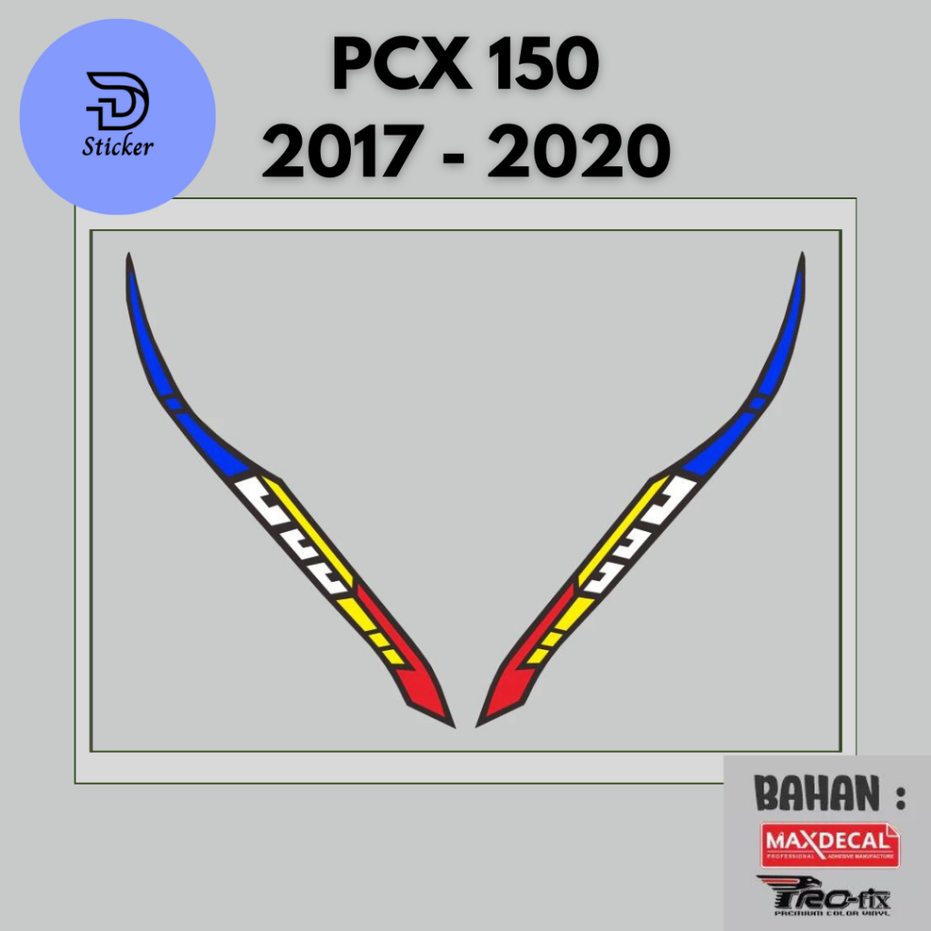 Stiker Lampu Alis PCX 150