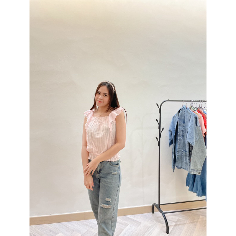 bella sabrina top / sabrina top bkk / baju sabrina