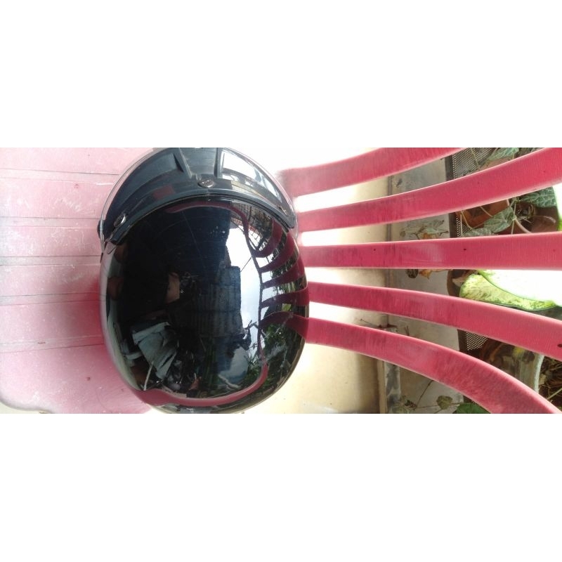 JM Helmet Retro Bogo Black Hitam