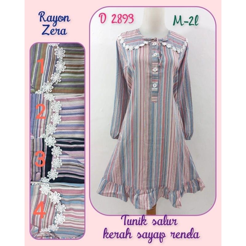 Tunik Rayon Salur Renda
