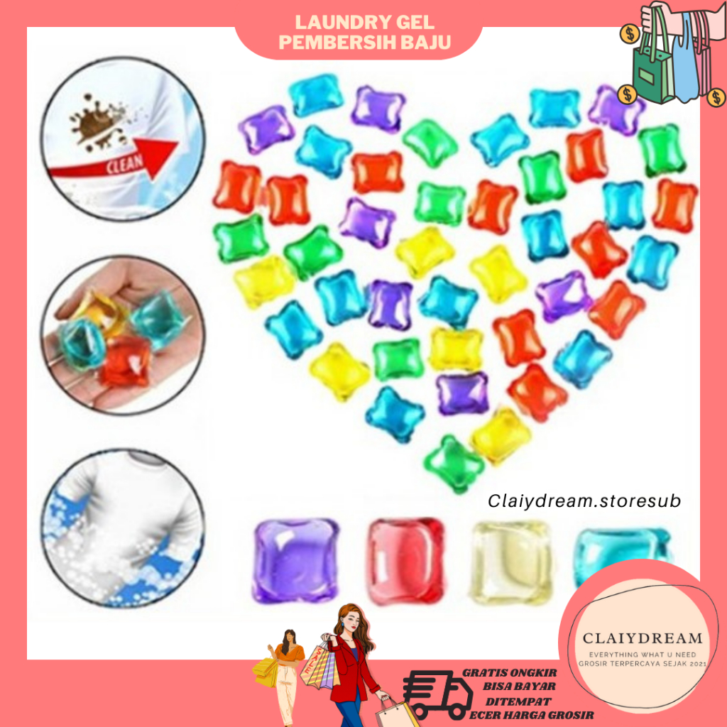 CLAIYDREAM Laundry Ball Gel Laundry Detergen Gel Detergen Cuci Gel