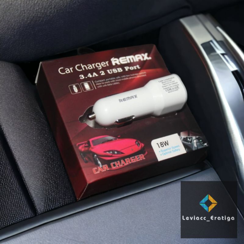 Car Charger Mobil 2USB Remax Fast Charging Batok Charger