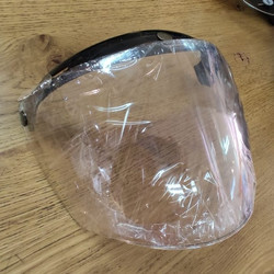 KACA VISOR ORIGINAL zeus 380 385 retro helm CLEAR BENING