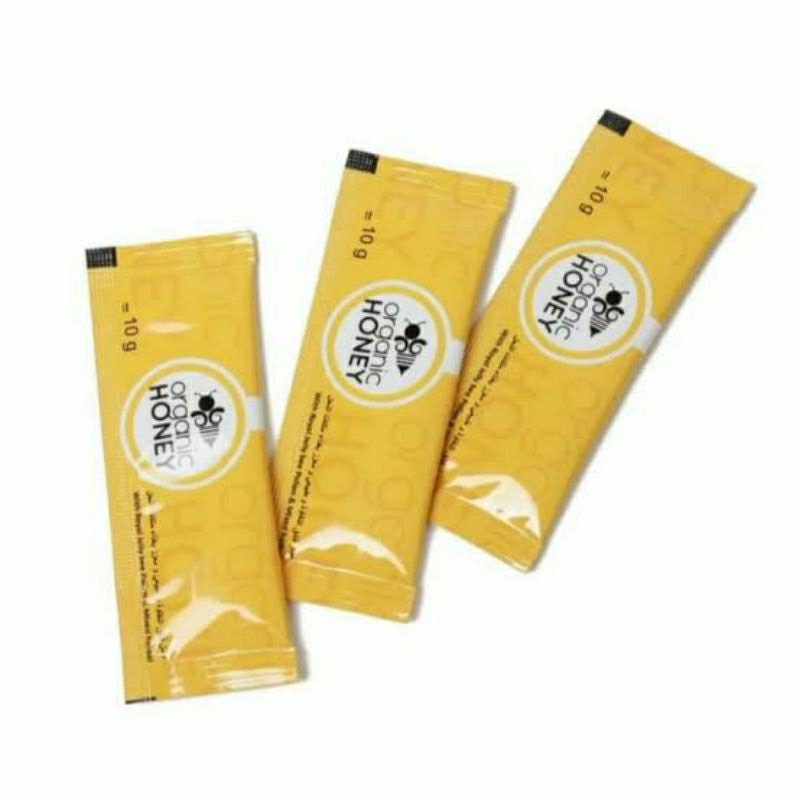

Organic Honey 10gr Sachet Paket Bundling Isi 3 Sachet Madu