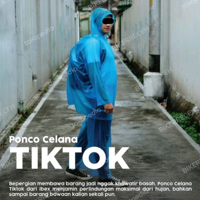 Jas Hujan Poncho Celana Ibex Tiktok