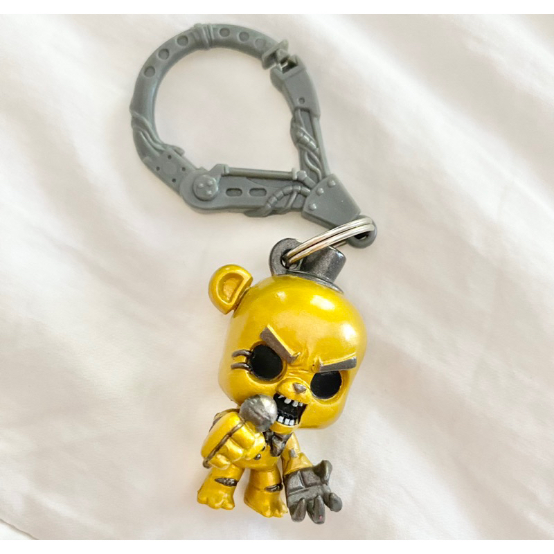 [PRE-LOVED] Original USA Rare five nights at freddy’s mini figure keychain golden freddy