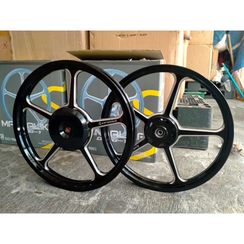 VELG RACING POWER MANDALIKA 140/160 RING 17 SET DEPAN BELAKANG PNP MODE X MODE 140-160 RING17 BEAT V