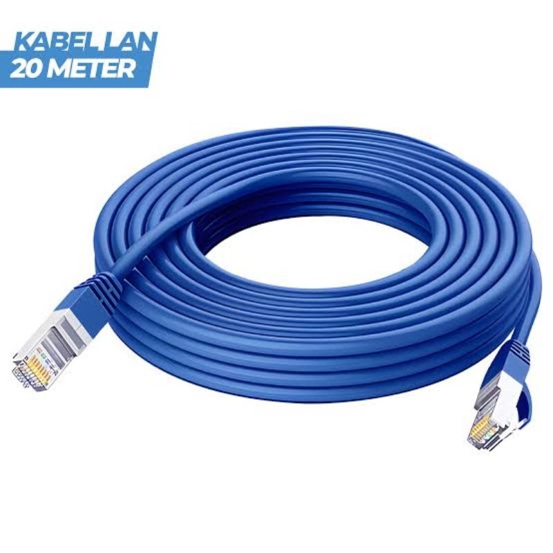 KABEL LAN CAT 5e / KABEL VTP 20 METER HIGH QUALITY