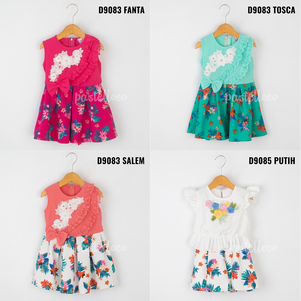 DRESS BALITA BAJU BALITA BAYI ANAK PEREMPUAN ROK BALITA D9083