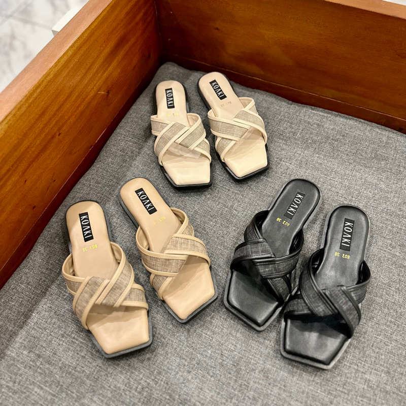 KOAKI (807) - Warda Sendal Flat Wanita Slip On