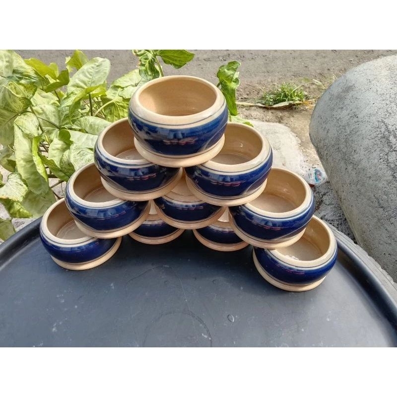 Cepuk Pakan Burung Keramik Wadah Makanan Burung Unik