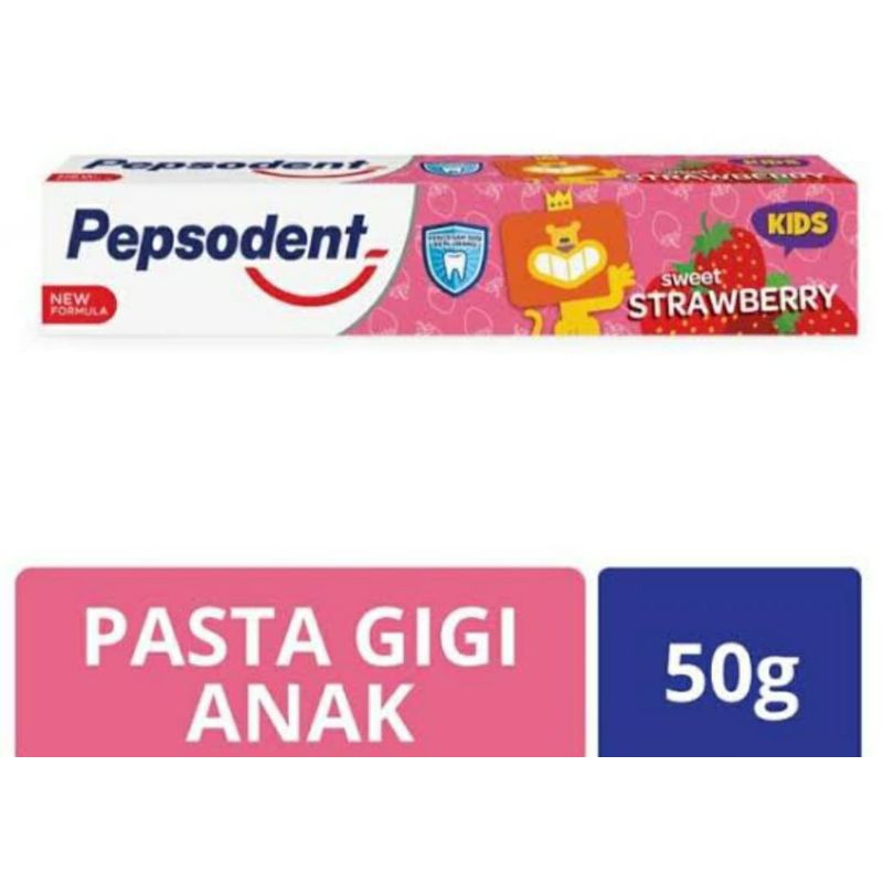 pasta gigi odol anak pepsodent strawberry