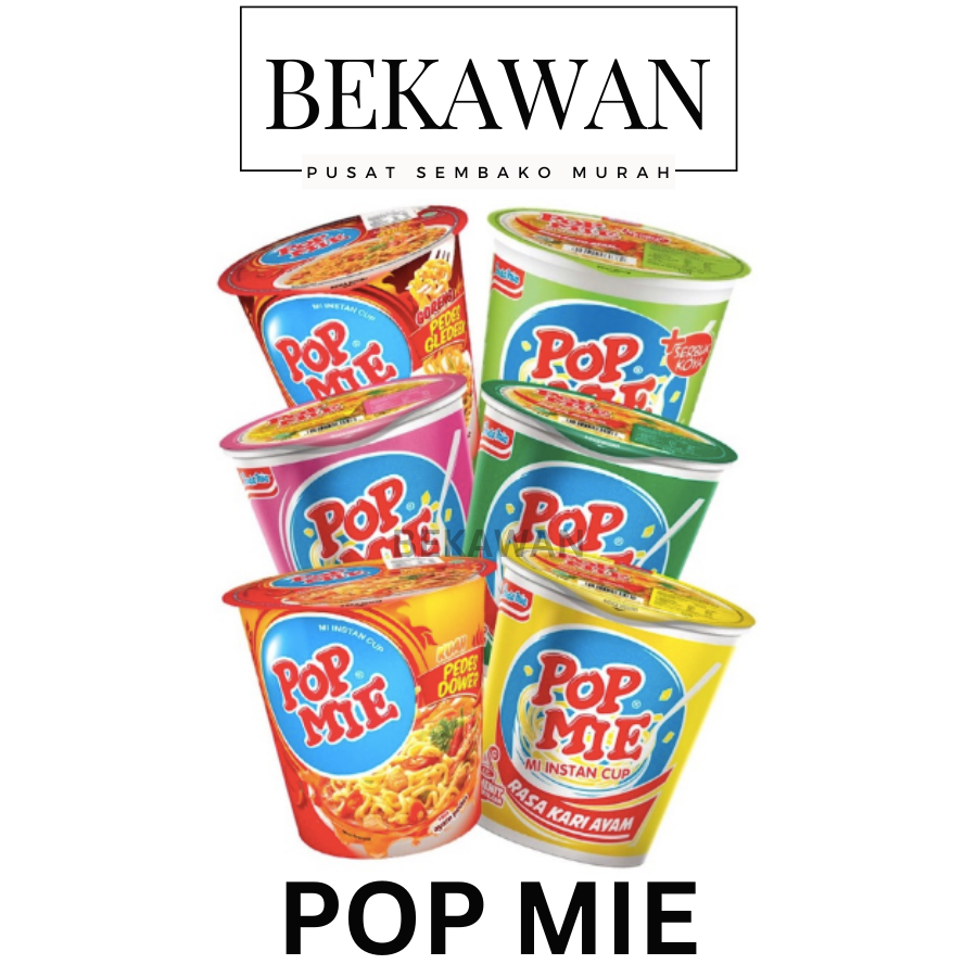 

POP MIE 75 GRAM KUAH GORENG INDOMIE INDOFOOD MIE INSTAN #BEKAWAN