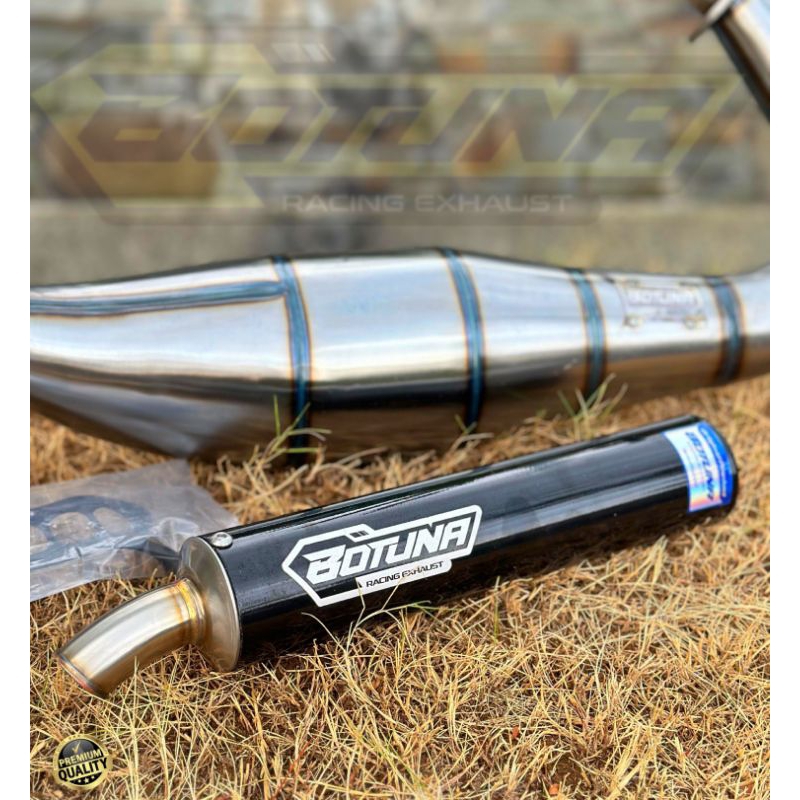 KNALPOT NINJA R RR SS BOTUNA RACING EXHAUST TYPE PRESS