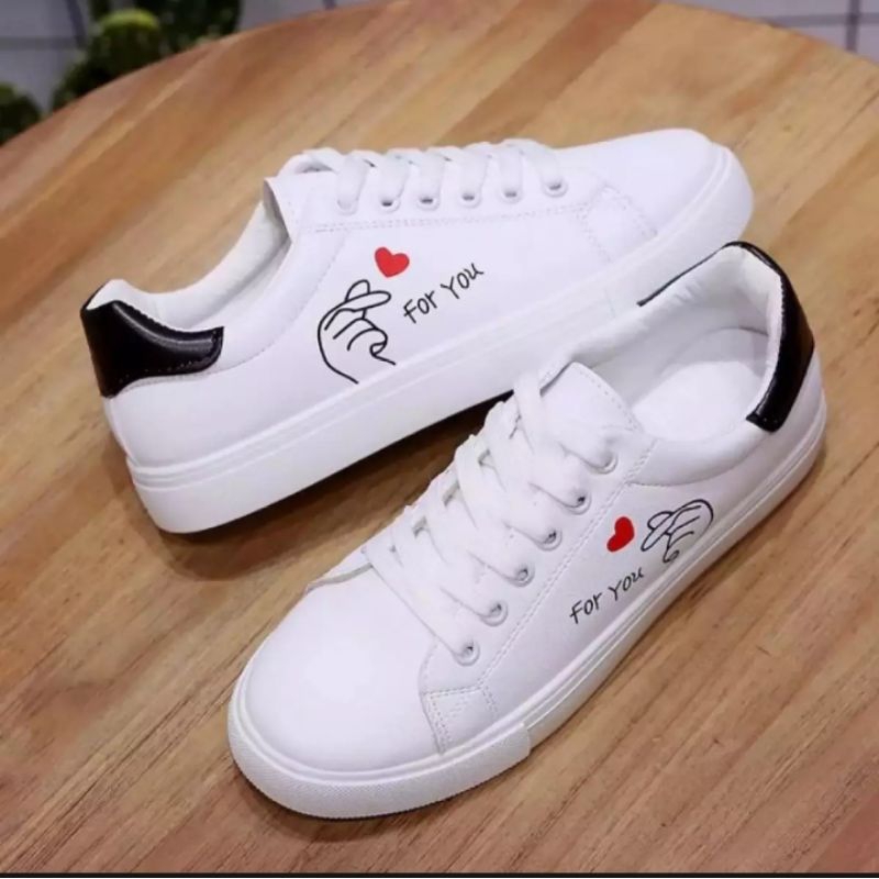 ALMA KIDS - sepatu anak perempuan hitam putih tali sepatu anak sekolah sepatu anak SD dan TK usia 1-