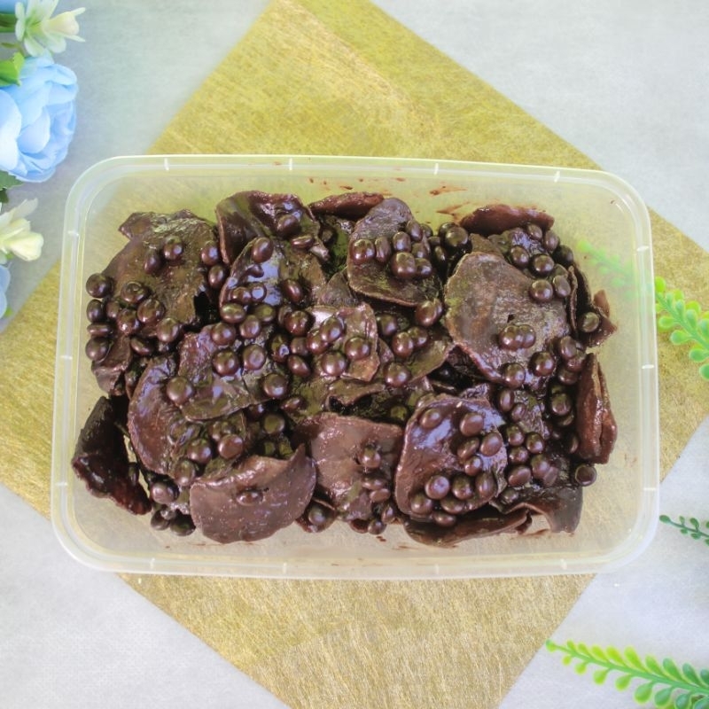 

Keripik Pisang Coklat Lumer Topping Chocochips - Banana Chips Topping Chochochips