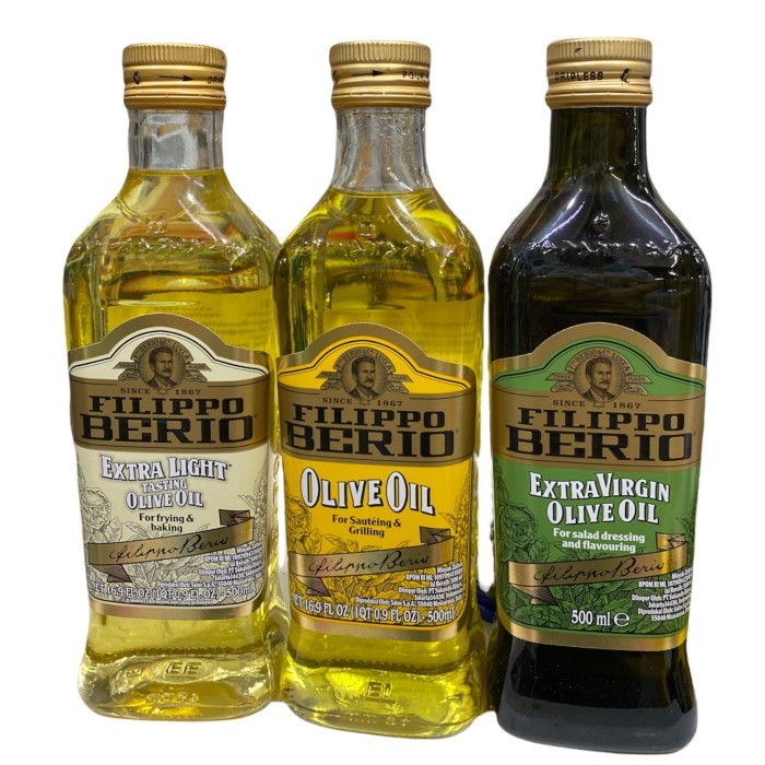 

1Liter Filippo Berio Olive Oil & Extravirgin & Extra light minyak zaitun