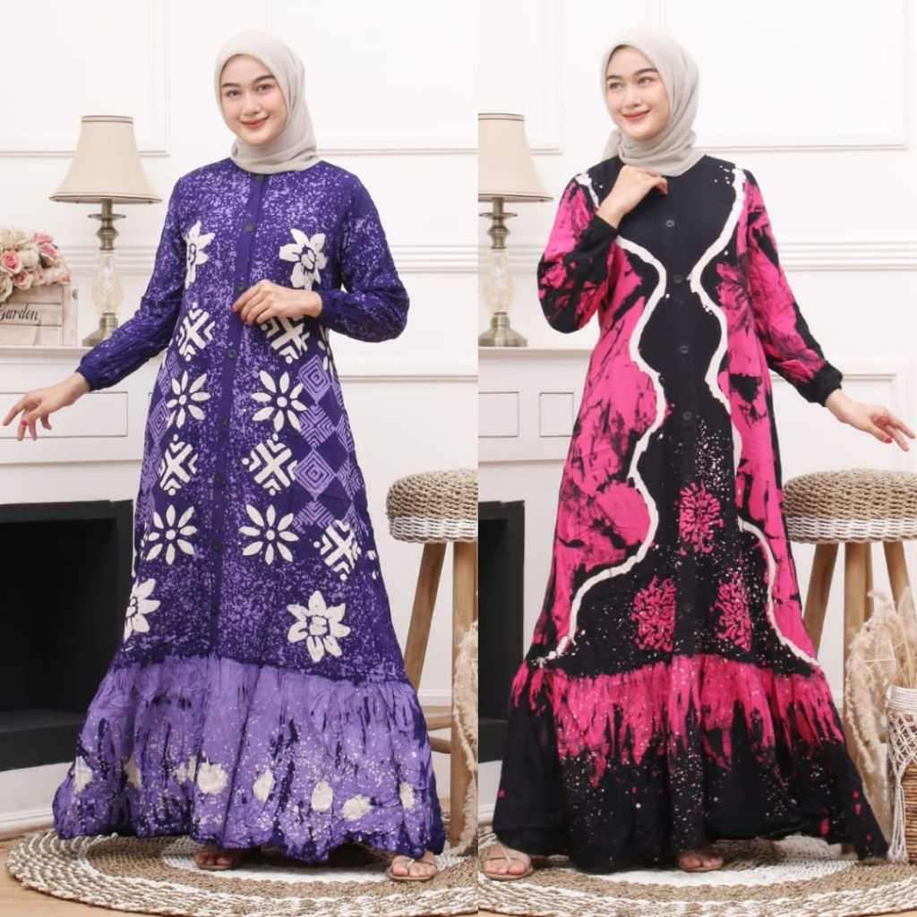 Gamis Twill Ori Pekalongan Katun Rayon Premium Dewasa Original