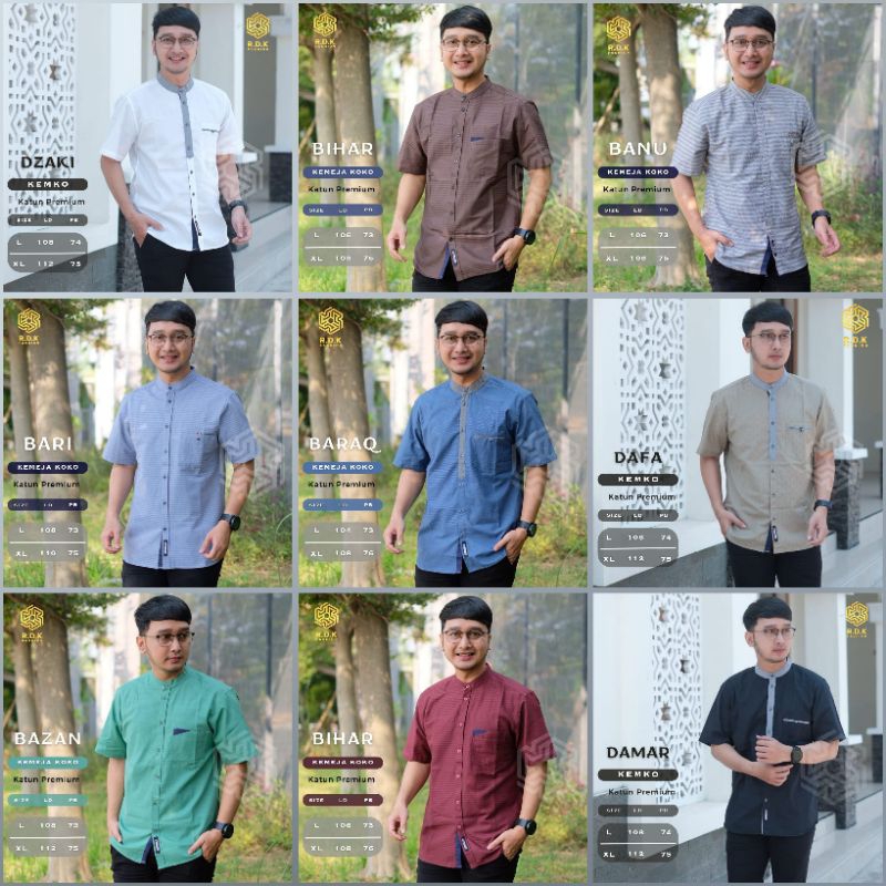 KOKO By RDK - Bhn katun premium defend Kemeja Koko Kemko