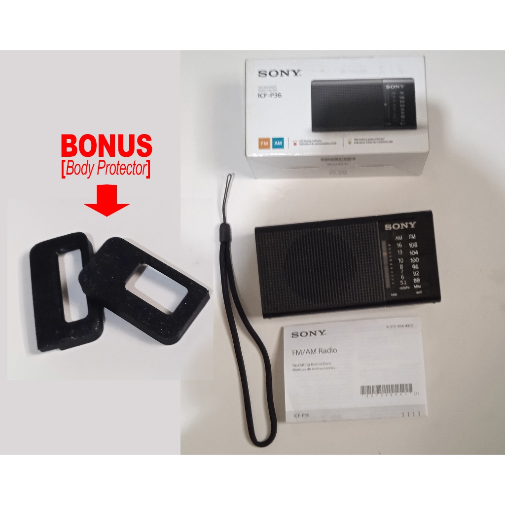 Radio FM AM Sony ICF-P36 ICFP36 Jadul Bekas Like New