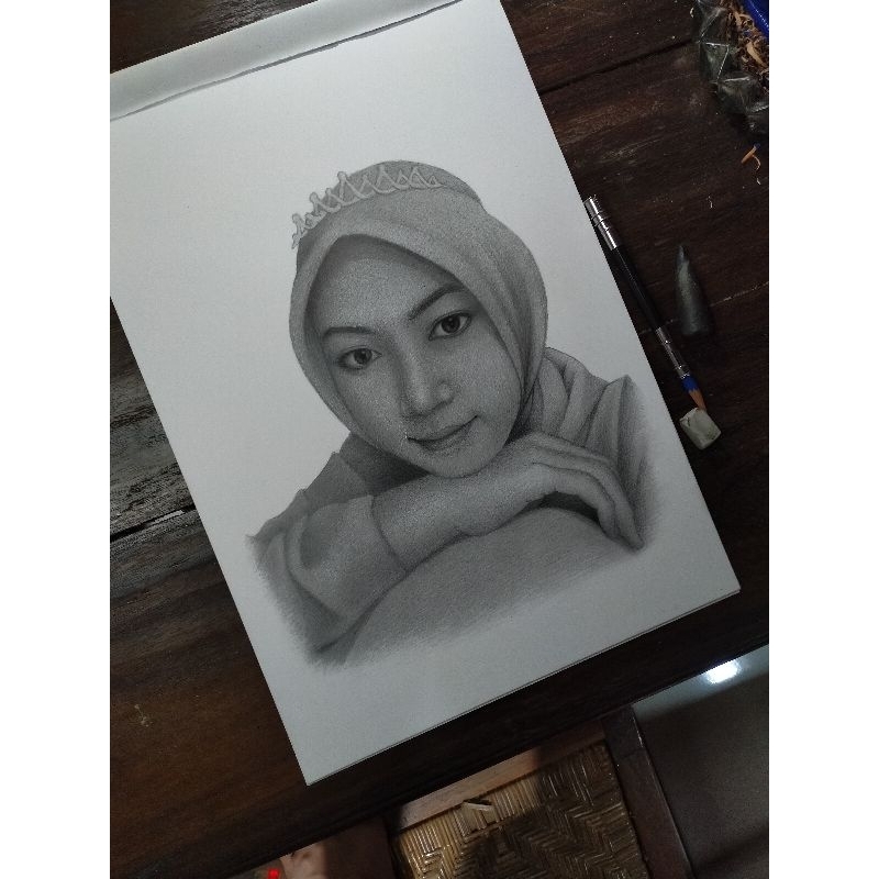 

Costum Sketsa gambar 1 wajah ukuran kertas A3