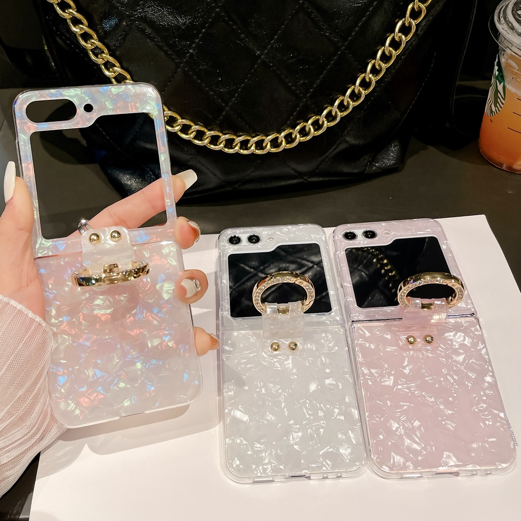 Aesthetic Flip Casing for Samsung Galaxy ZFlip6 Z Flip 5 Z Flip 4 Ring TPU Samsung Z Flip5 Flip Z 5 