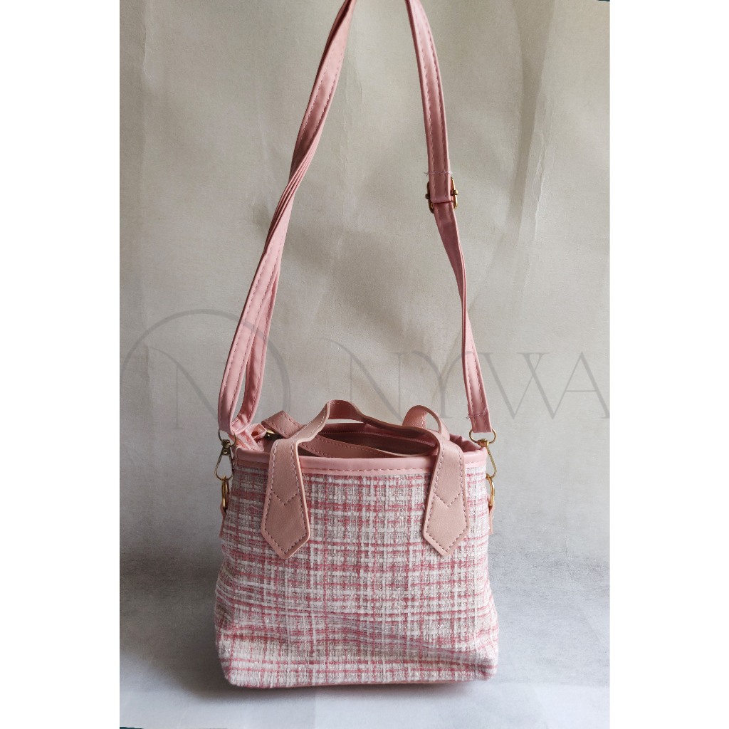 [NYWA - CHARLOTTE] Tas Selempang Kecil Wanita | Tas Kanvas Kecil | Slingbag