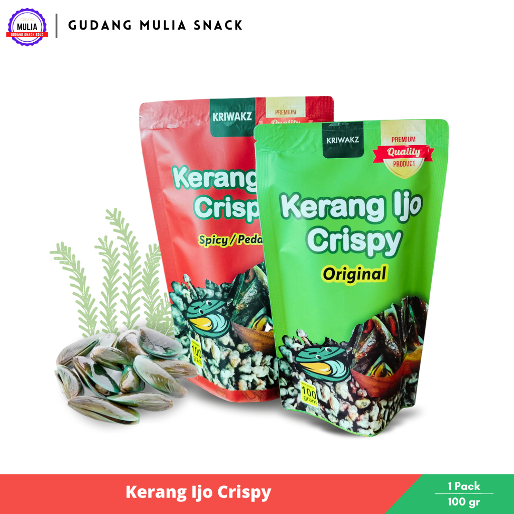 

Kerang Ijo Crispy KRIWAKZ | Original - Spicy / Pedas