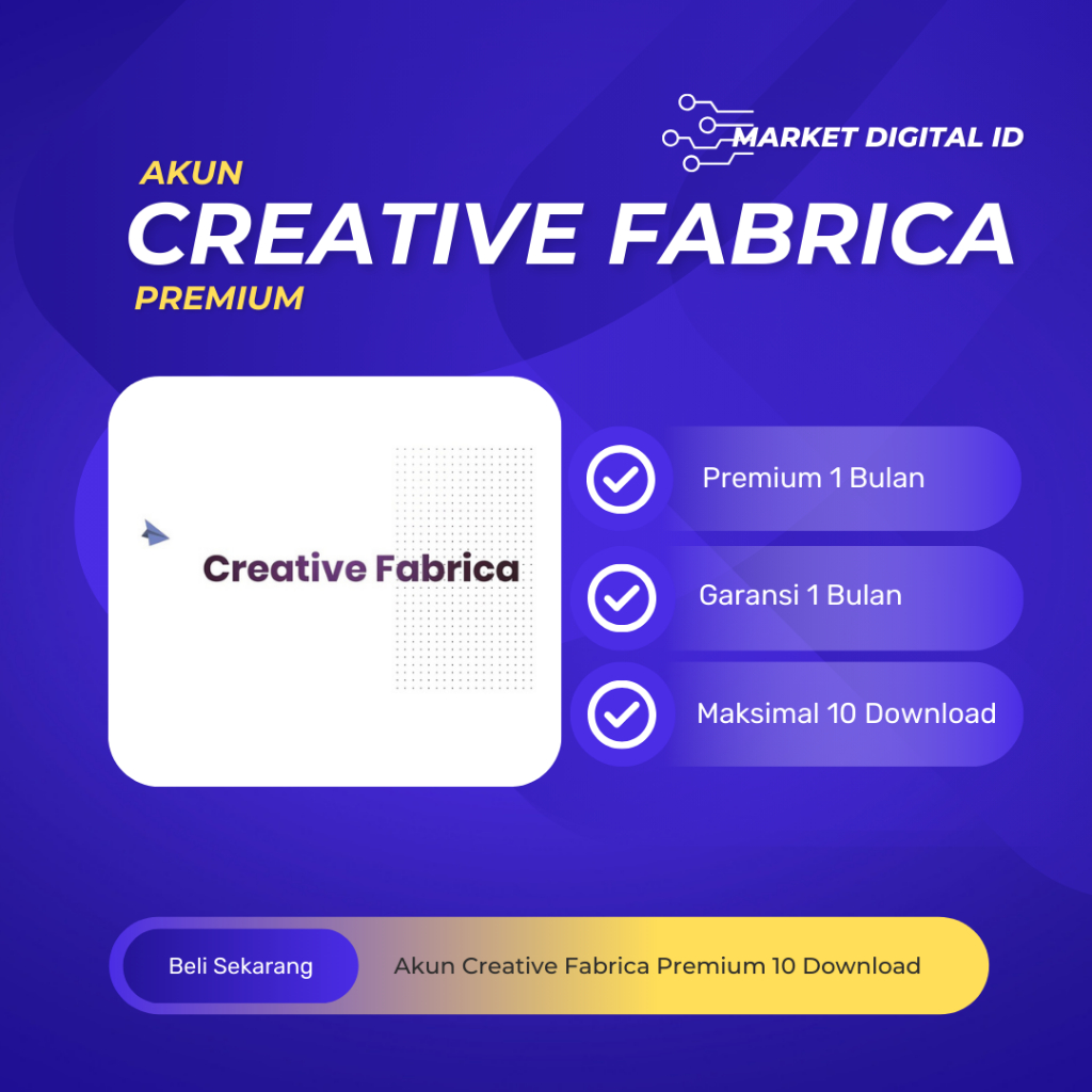 Akun Creative Fabrica Premium 10 Download 1 Bulan