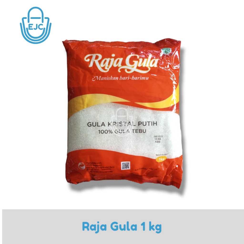 

[EJC] RAJA GULA 1KG / GULA PASIR KRISTAL PUTIH KEMASAN 1KG