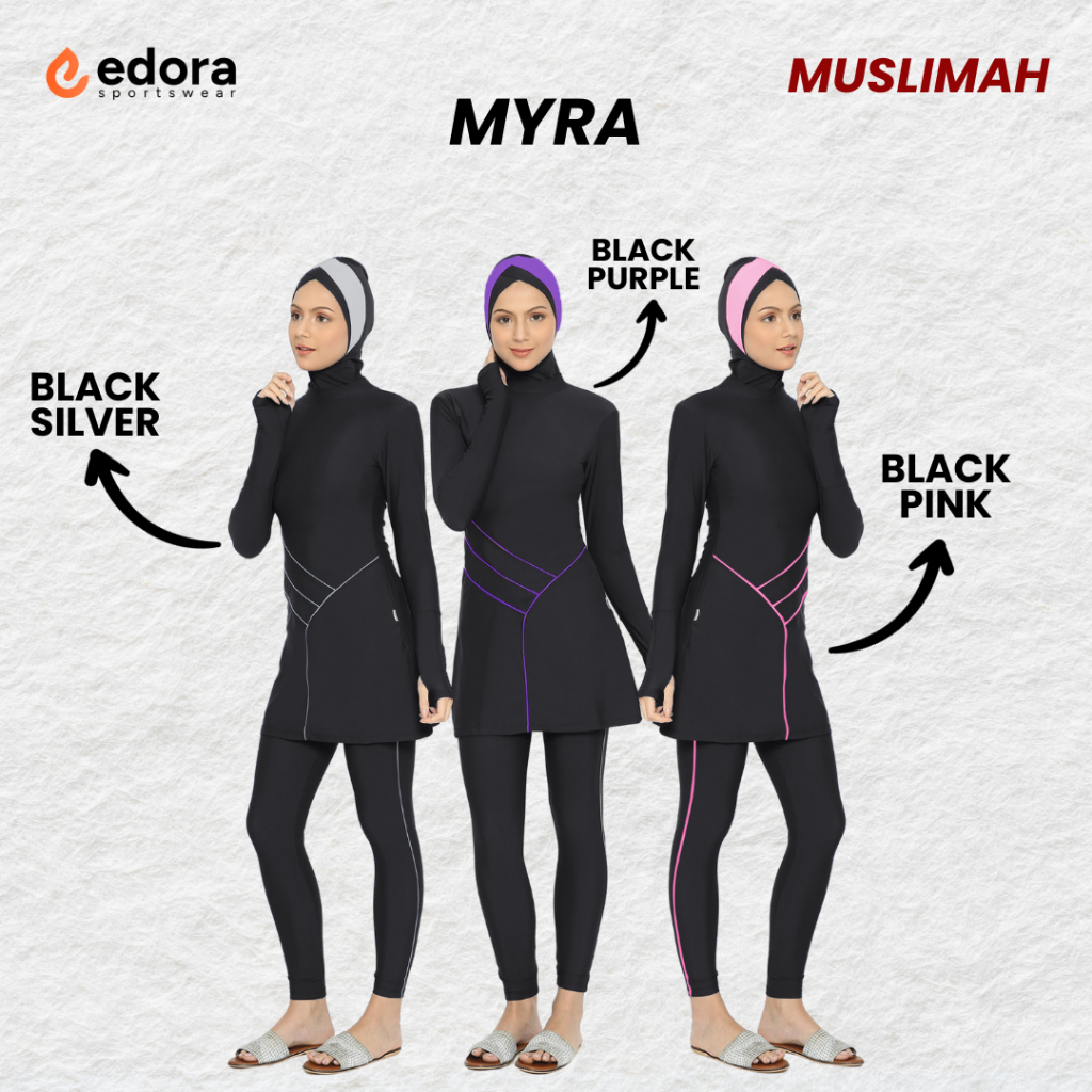 Edora Sportswear - Baju Renang Muslimah Myra