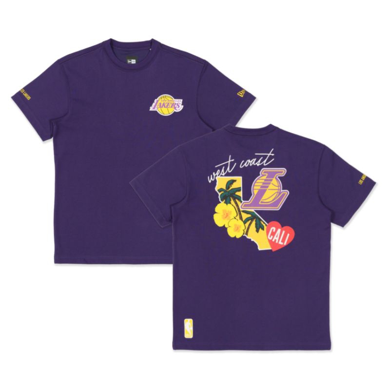 T-Shirt New Era Cap Los Angeles Lakers City Cluster Original