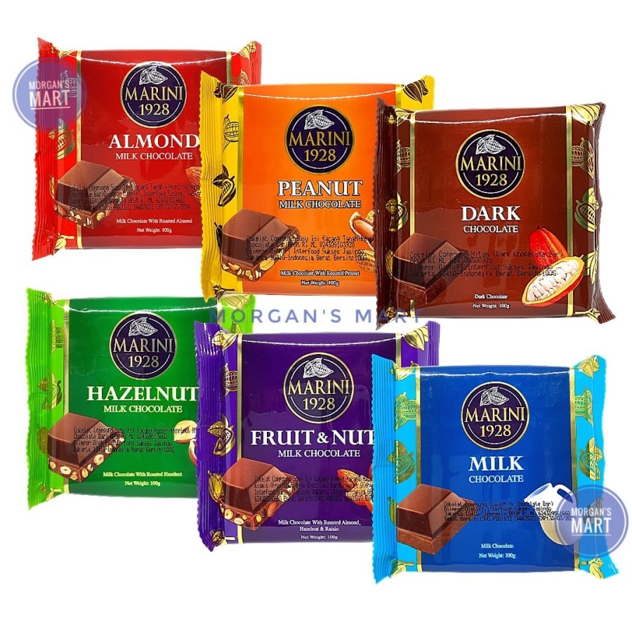 

Marini 1928 Chocolate Bar Coklat Oleh2 Chocolate Import Snack - Milk Chocolate - Nabawi Sidoarjo