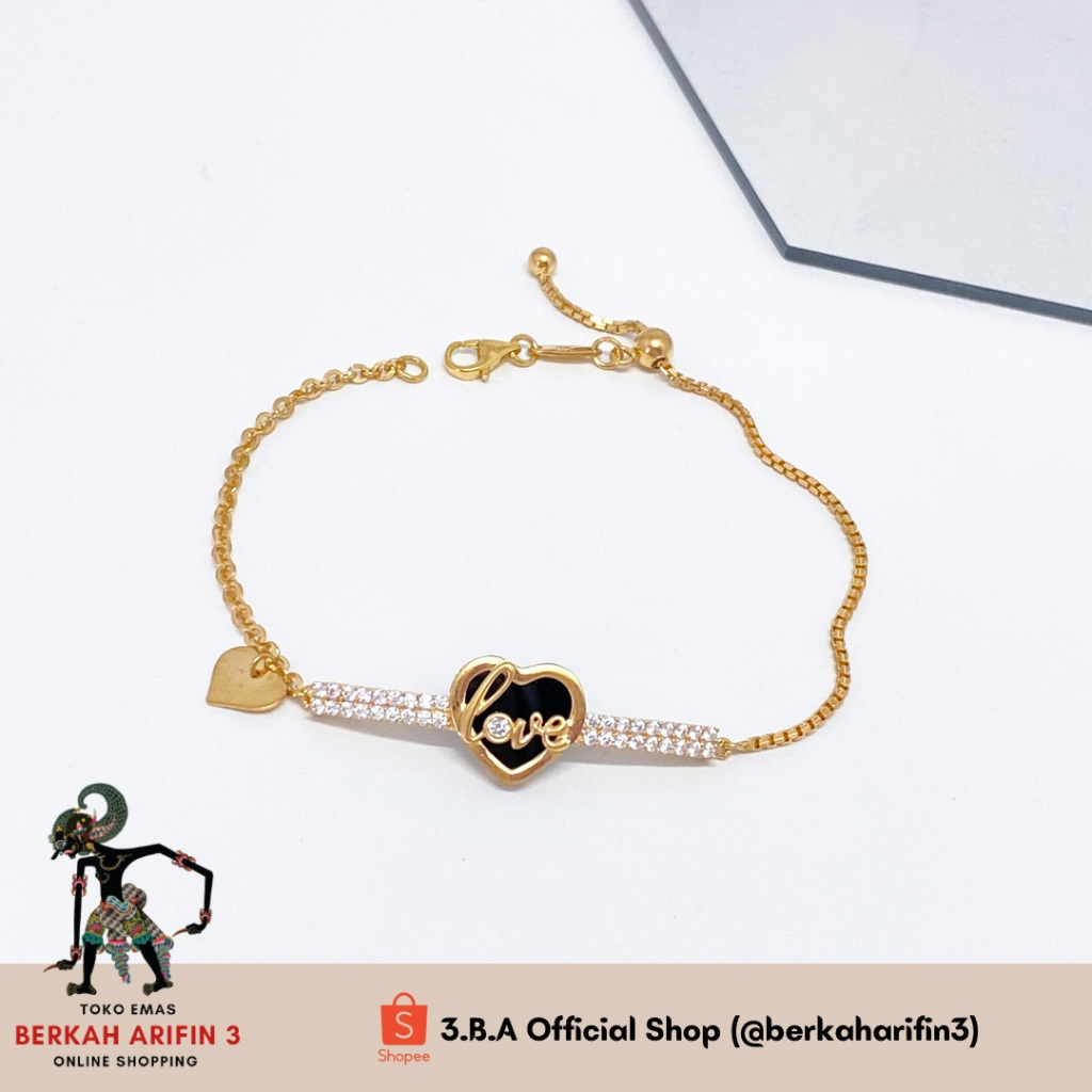 berkaharifin3-Gelang Serut Santa Love Cat Hitam 8K