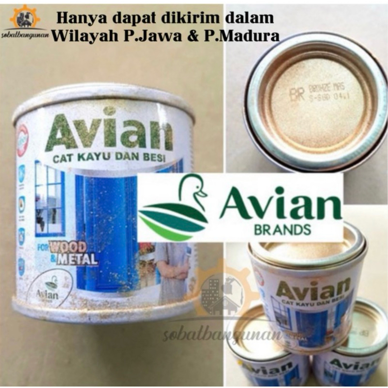 AVIAN Bronze Emas 100gr / Cat Avian Bronze Emas