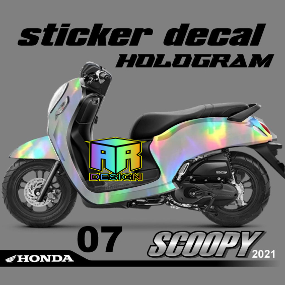 decal sticker scoopy 2017-2023 hologram full body