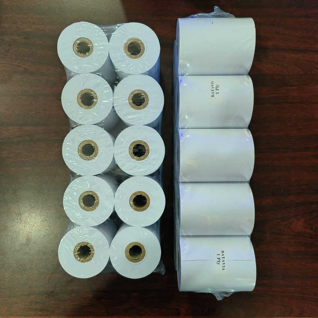 

KERTAS HVS STRUK KASIR 75x60mm PAPER ROLL (2 Ply) Isi 10 Roll