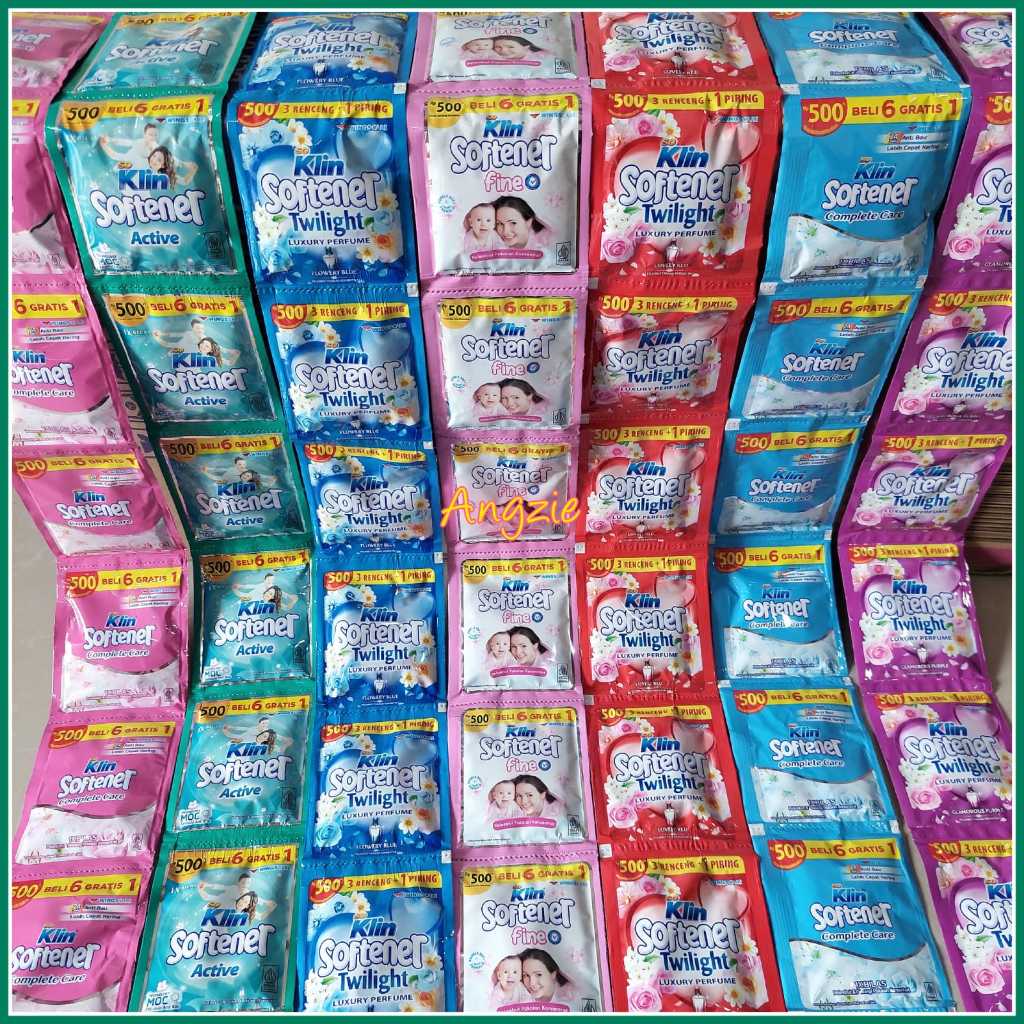 	 SOKLIN SOFTENER PEWANGI 500 14ml 1 RENCENG ISI 12 - 14 Sachet	
