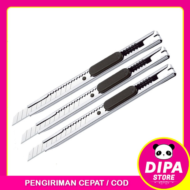 

Cutter Mini Stainless / Pisau Cutter Besi / Pemotong Kertas Multifungsi / Cutter Kecil Murah / TS-105