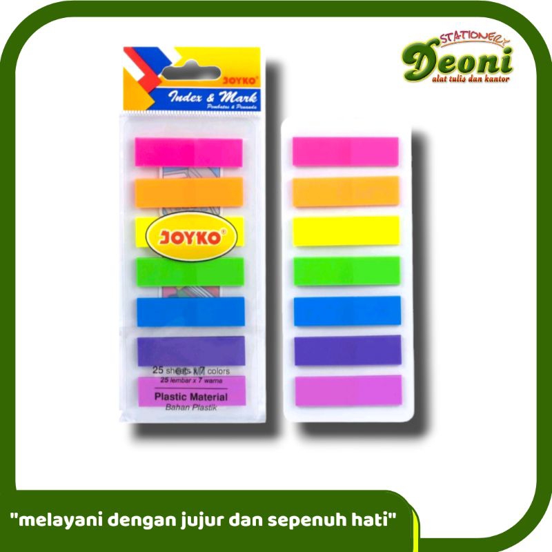 

Joyko Memo Sticky / Pembatas Buku Plastik IM-30