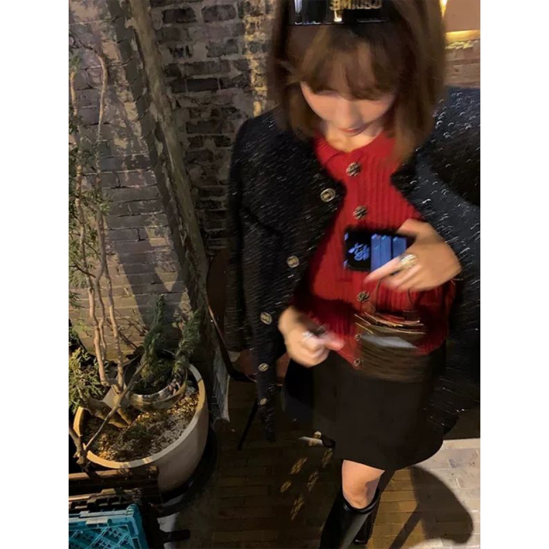 NEW ARRIVAL ATASAN CARDIGAN RAJUT BLINK BLINK LENGAN BALON IMPORT KUALITAS PREMIUM ANAK PEREMPUAN US