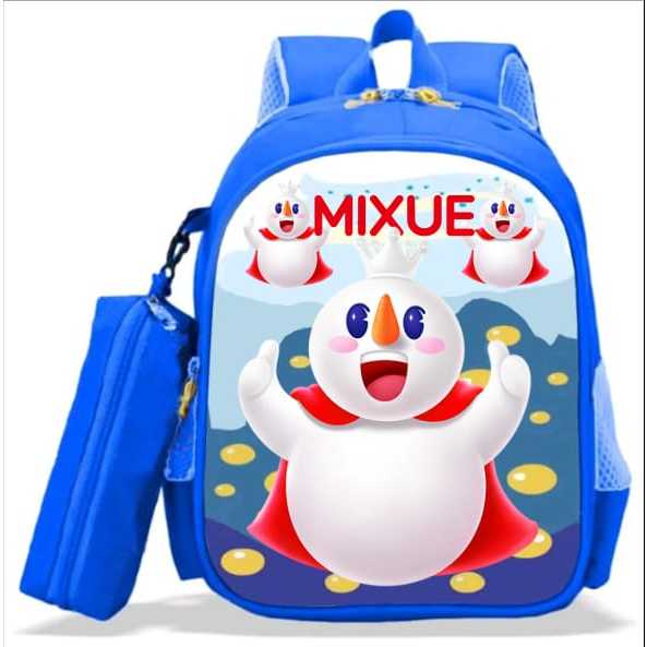 Tas Anak Sekolah ransel Sekolah Ransel Slempang Tk Sd Paud Es krim Mixue