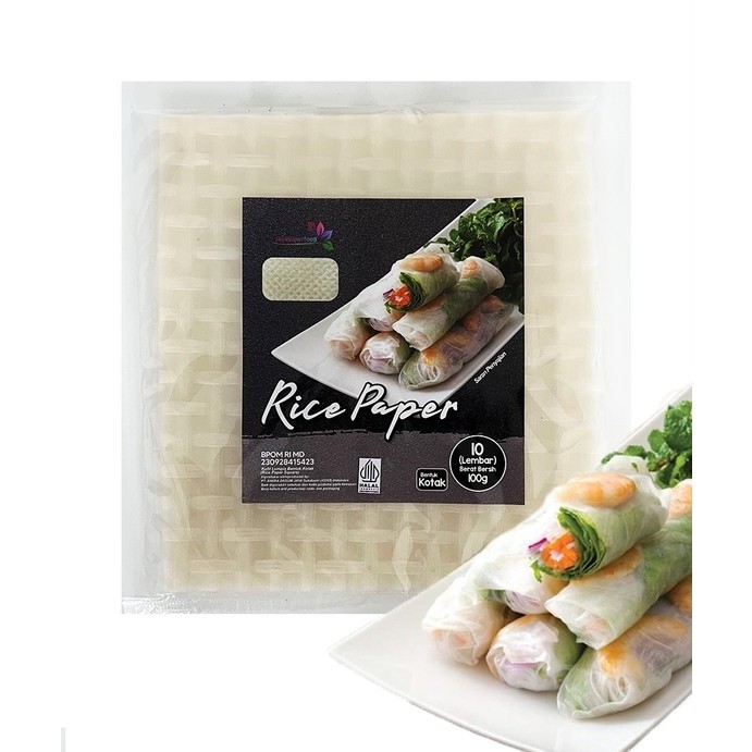 

Rice paper Kulit Lumpia Vietnam Spring Roll Banh Trang 10 lembar