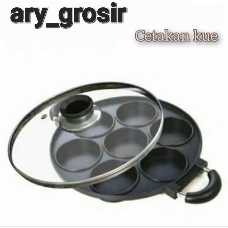 Cetakan martabak mini 7 lubang anti lengket