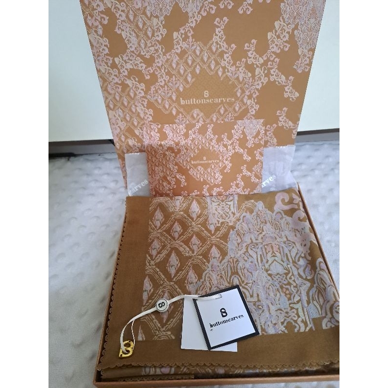 Buttonscarves Granada voile Caramel/hijab buttonscarves New/granada/caramel