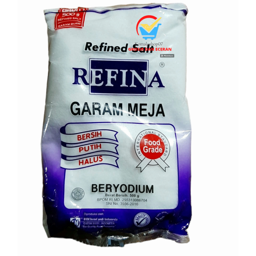

GARAM MEJA REFINA GARAM BERYODIUM 250G DAN 500G MURAH